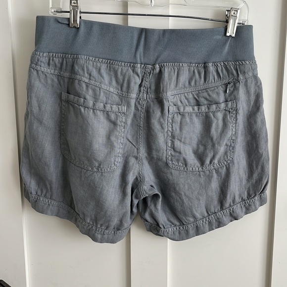 VGUC Athleta Linen Creston slate cobblestone gray Shorts Size 6 - Picture 5 of 11
